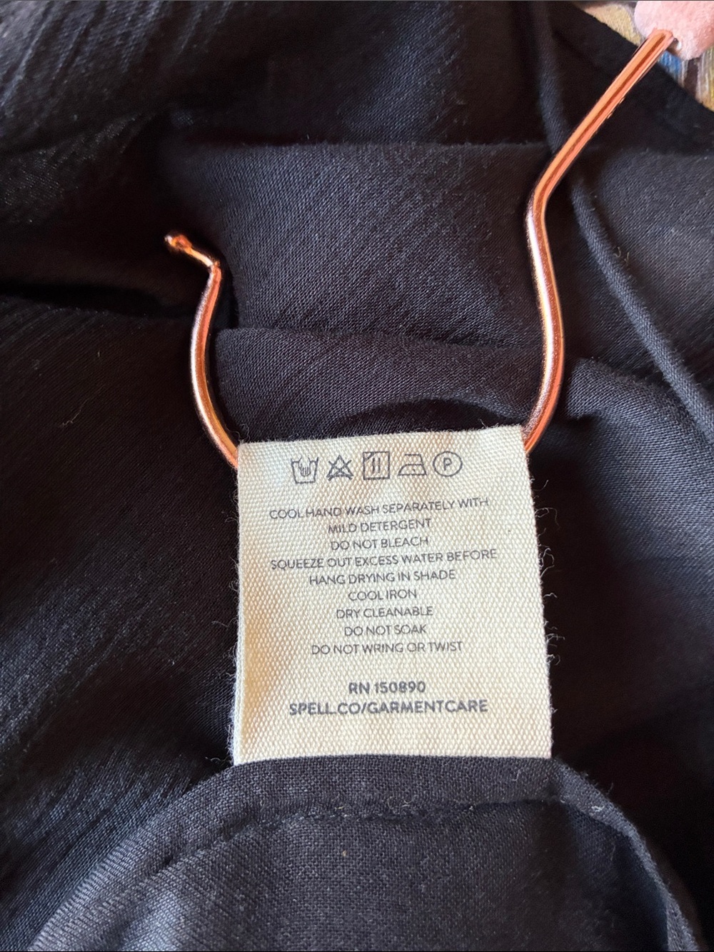 NWT Spell Teodora Blouse in Black size small - Picture 9 of 9